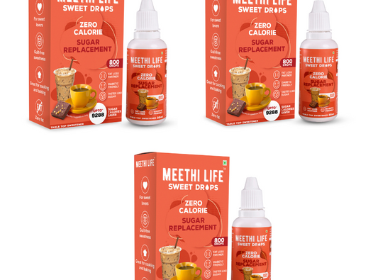 Pack 3 Zero Calorie Sugar Replacement Drops