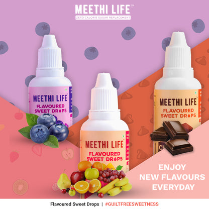 Blueberry Flavoured Sweet Drops, Zero Calorie, Zero Sugar